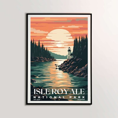 Isle Royale National Park Poster, Travel Art, Office Poster, Home Decor | S5 - image2